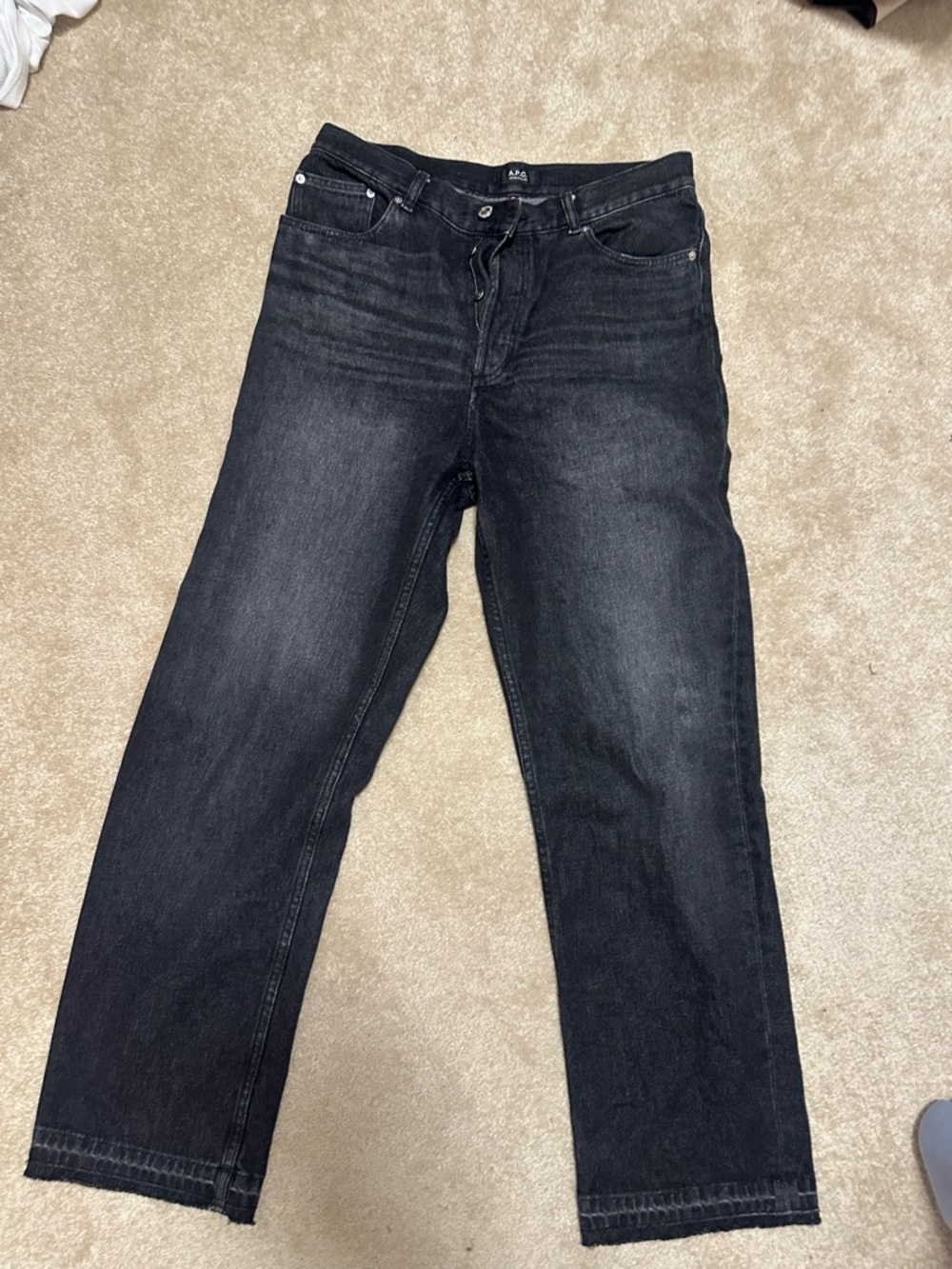 A.P.C. Solal Relaxed Black Men's Jeans